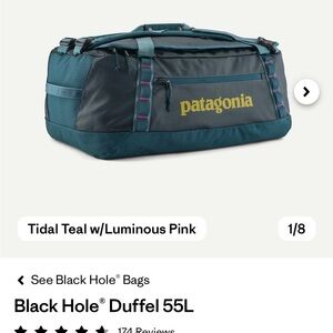 Patagonia Black Hole Duffel 55L - Tidal Teal